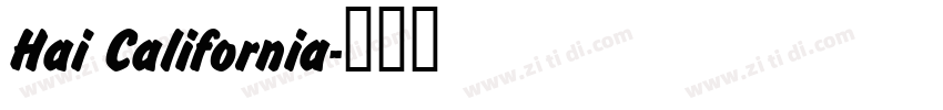 Hai California字体转换
